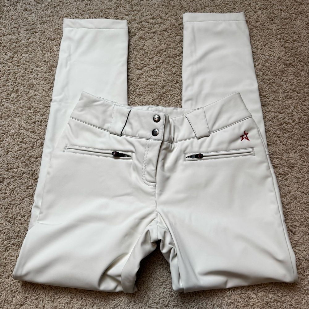 Perfect Moment Aurora Skinny Ski Pants Waterproof White Cream Medium